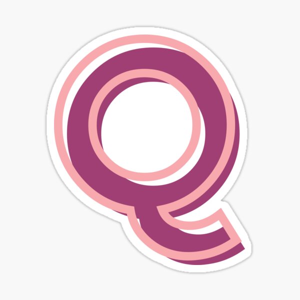 Item preview,  Letter Q pink designed and sold by Imaginative Expressions⭐️ ⭐️ ⭐️ ⭐️ ⭐️.