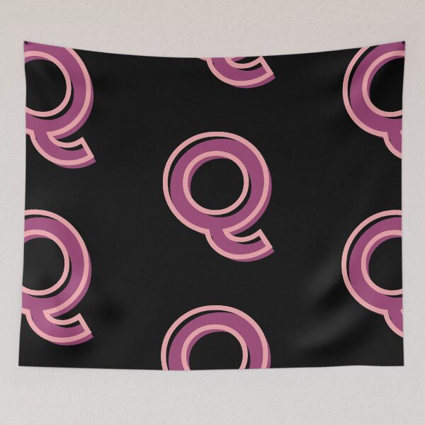 Item preview,  Letter Q pink designed and sold by Imaginative Expressions⭐️ ⭐️ ⭐️ ⭐️ ⭐️.