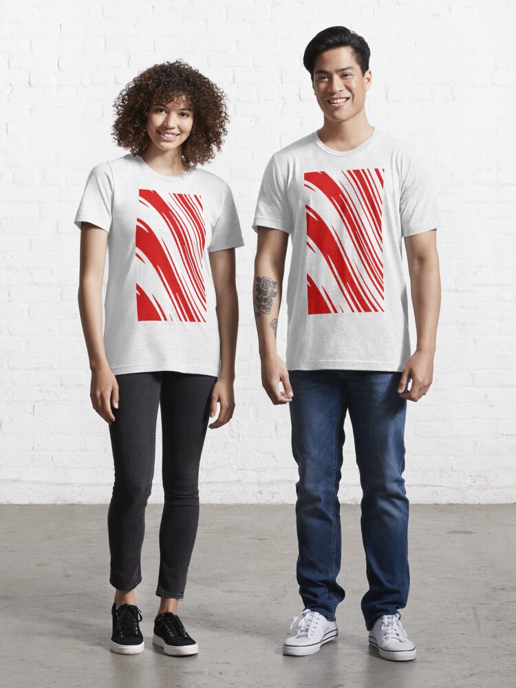 Candy Cane Christmas Red & Green Stripes Abstract Pattern Design All Over  Graphic Tee by Patterns Soup