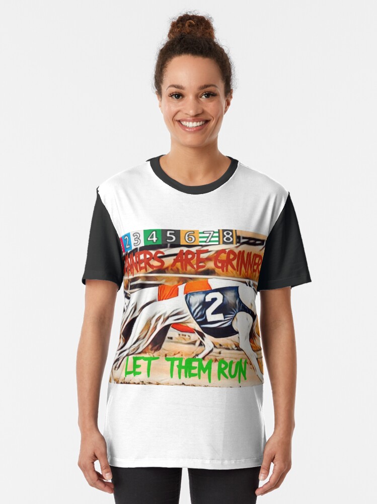 Thumbnail 2 of 5, Graphic T-Shirt, AMERICAN GREYHOUND RACING designed and sold by Wagbet.