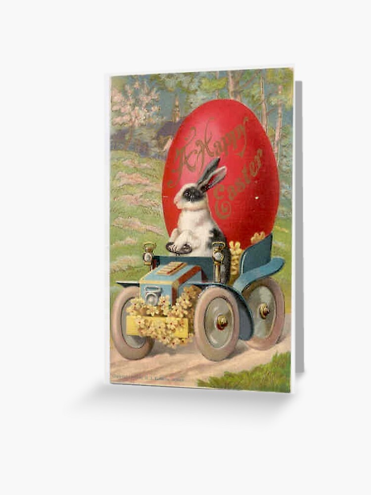 Vintage Easter Card Greeting Card By Allykays Redbubble