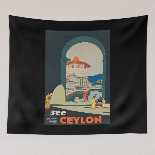Item preview, retro see Ceylon designed and sold by CorasPosters.