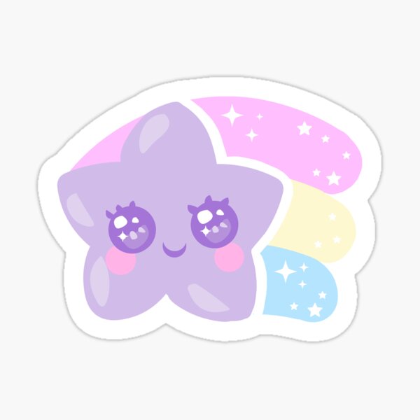 Kawaii shooting star Sticker