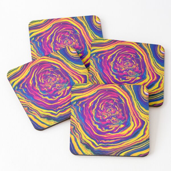 Item preview, Rainbow Bark acrylic abstract painting designed and sold by Color Splash Gallery.