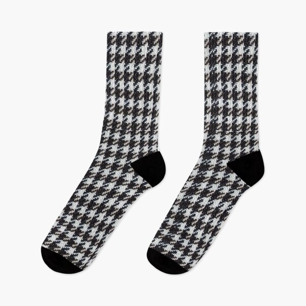 Item preview, Classic Black and white pied de poulet houndstooth pattern mask scarf designed and sold by baligaia.