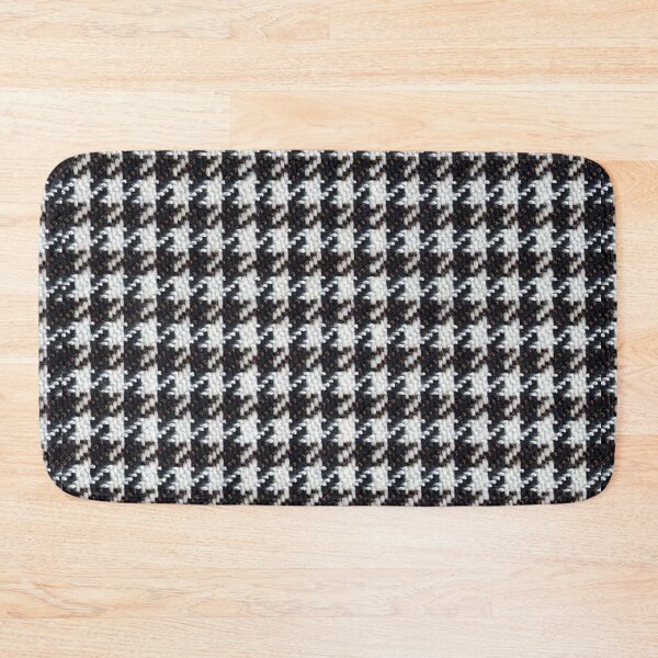 Item preview, Classic Black and white pied de poulet houndstooth pattern mask scarf designed and sold by baligaia.