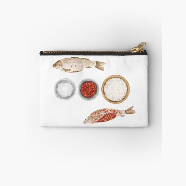 Item preview, Watercolor Illustration of The process of marinating a fish designed and sold by iswenyi.
