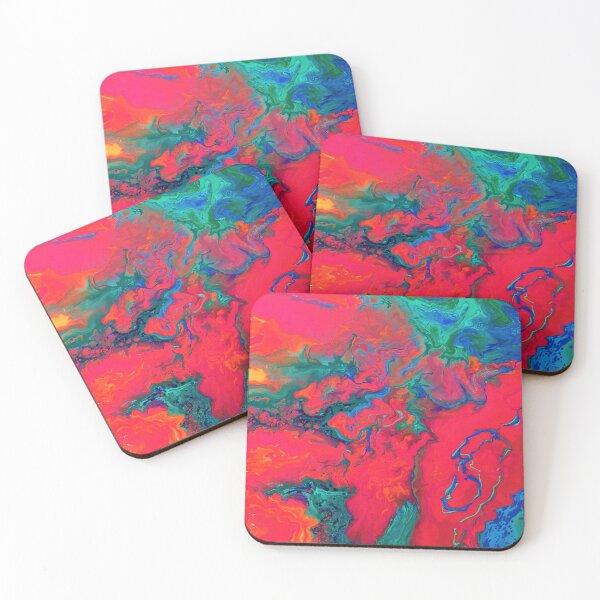 Item preview, Rainbow Dreamscape acrylic abstract painting designed and sold by Color Splash Gallery.
