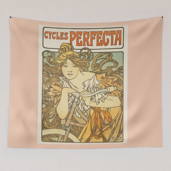 Item preview, Cycles Perfecta Bohemian Lady Art Nouveau illustration Classical art designed and sold by Bellathewilde.