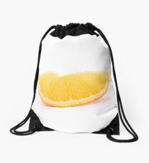 fresh orange Drawstring Bag