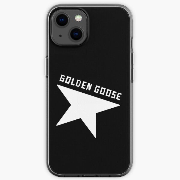 Logo Golden Goose inspiré en noir et blanc Coque souple iPhone