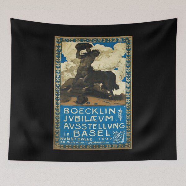 Item preview, retro boecklin jubilaeum austellung bale designed and sold by CorasPosters.