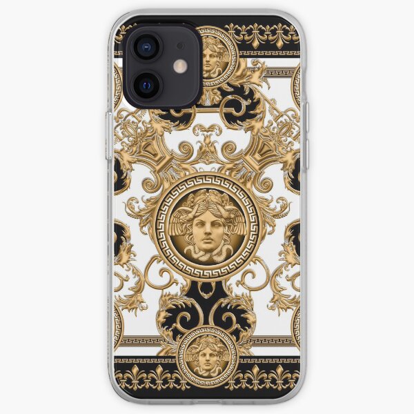 Baroque décoratif de luxe avec tête de méduse Coque souple iPhone