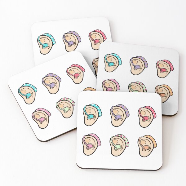 Item preview, Colourful hearing aid ears designed and sold by MeliCollective.