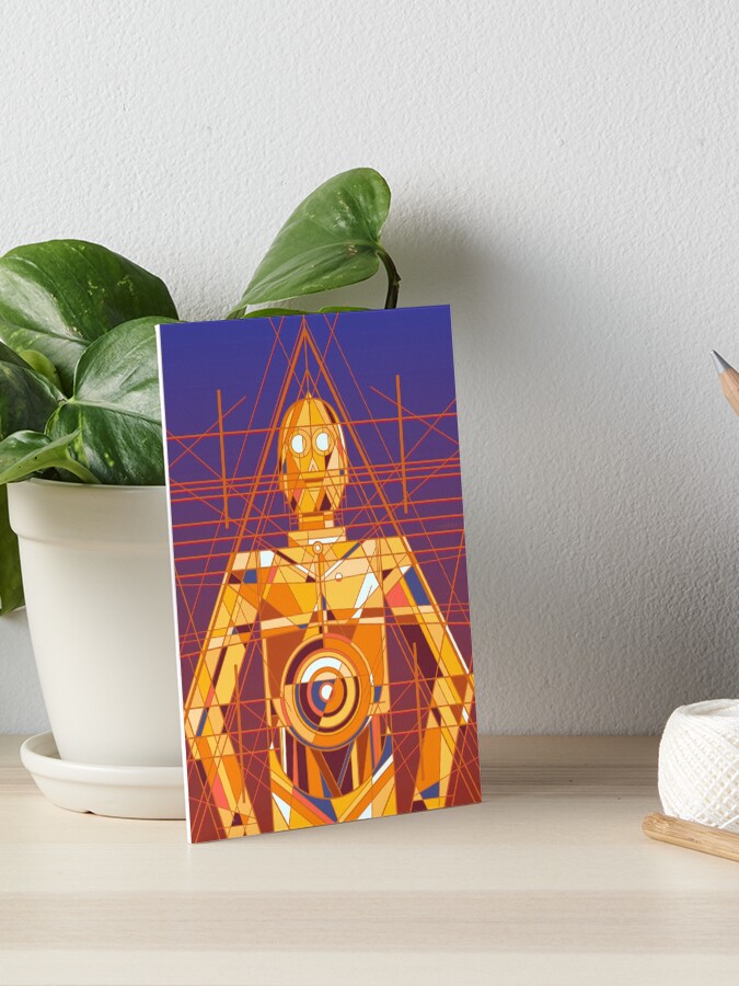 Thumbnail 1 of 2, Art Board Print, Deco Three PO | designed and sold by modHero.