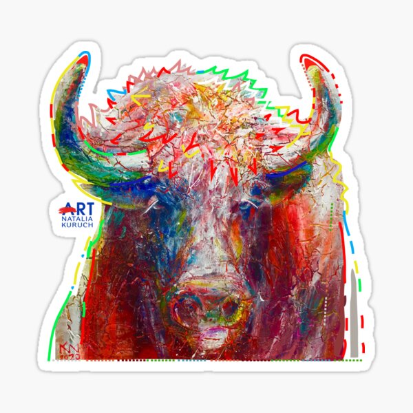 HEAD BULL Sticker