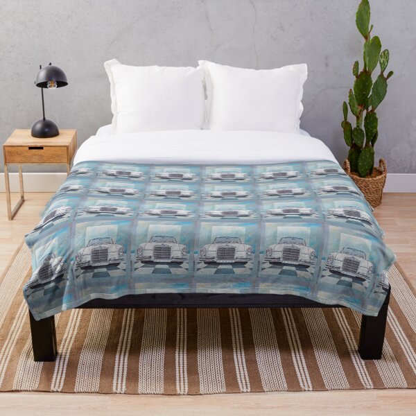 1968 Mercedes Benz 280 SE cabriolet Throw Blanket