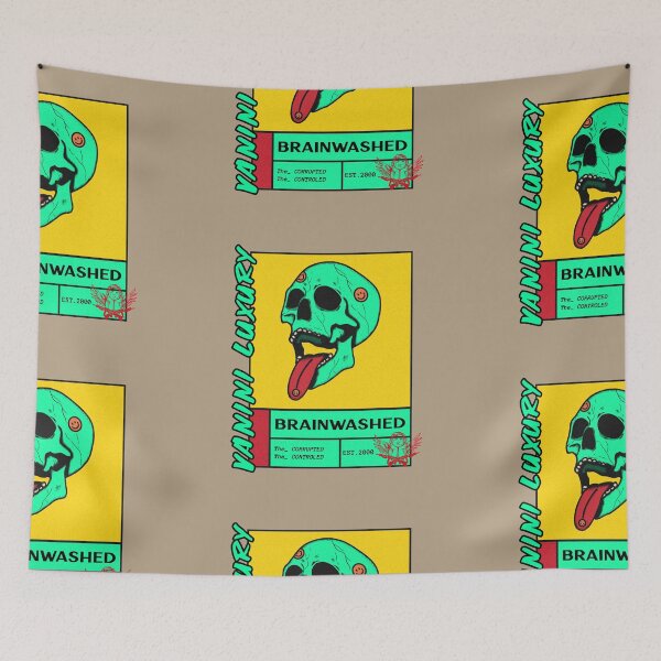 Item preview, VaniniLuxury Psychedelic Brainwashed Distorted Skull designed and sold by Mustard Prophet.