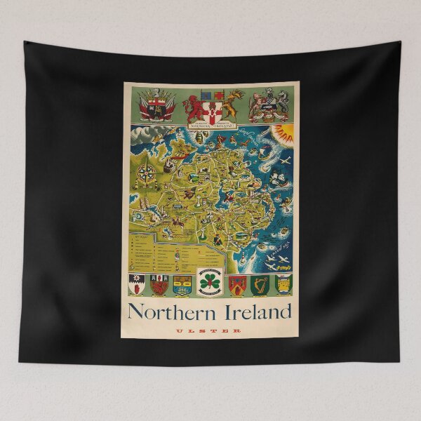 Item preview, retro Northern Ireland designed and sold by CorasPosters.