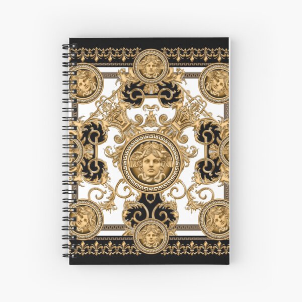 Baroque décoratif de luxe avec tête de méduse Cahier à spirale