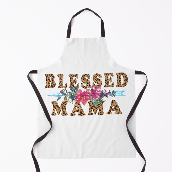 Item preview, BLESSED MAMA, Leopard Print with Floral Watercolor Flowers designed and sold by StickerArtwork.