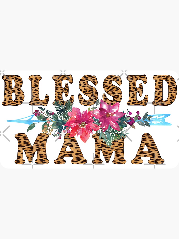Blessed Mama Leopard Water Bottle