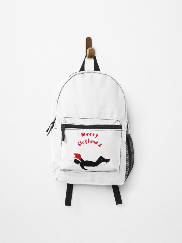 Thumbnail 1 of 3, Backpack, Merry Slothmas designed and sold by UncleStuScience.