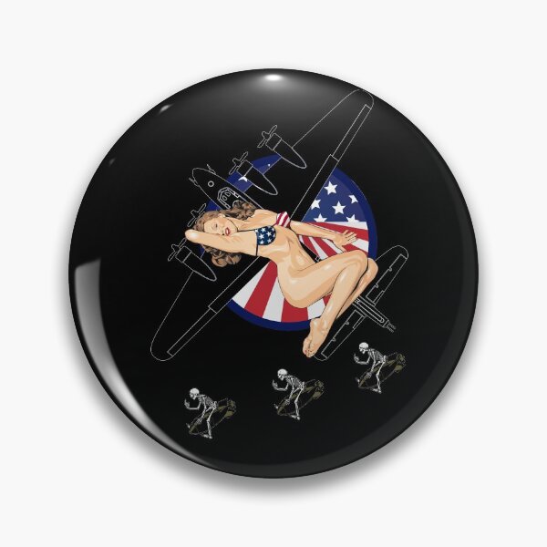 Item preview, WWII Nose Art Bomber Hot USA Bikini Retro B17 Vintage Bomber designed and sold by TheDirtyGringo.
