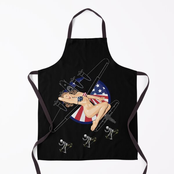Item preview, WWII Nose Art Bomber Hot USA Bikini Retro B17 Vintage Bomber designed and sold by TheDirtyGringo.