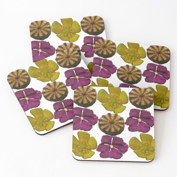 Item preview, Poppy, clematis and buttercup flowers designed and sold by chanonry.