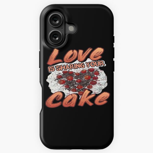 Item preview, Love Is Sharing Your Cake | Dessert Lovers Design designed and sold by Dancing Dolphin Crafts.