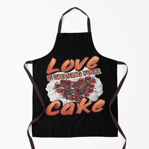 Item preview, Love Is Sharing Your Cake | Dessert Lovers Design designed and sold by Dancing Dolphin Crafts.