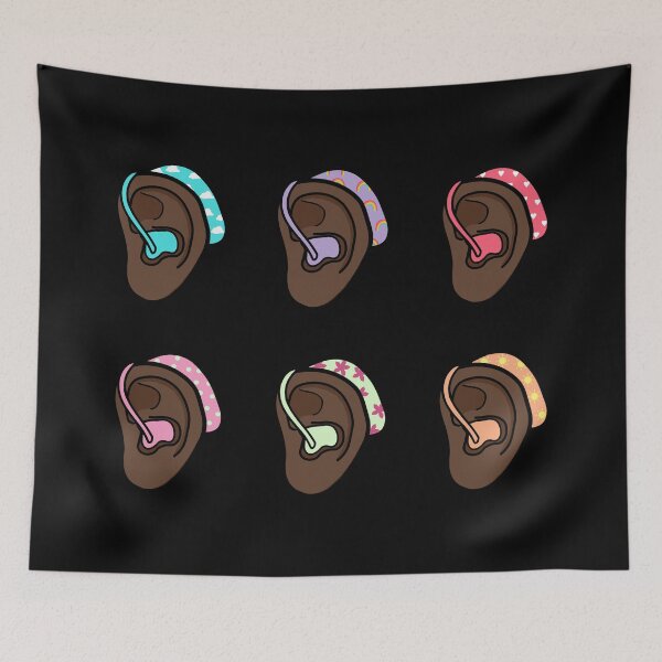 Item preview, Colourful hearing aid ears designed and sold by MeliCollective.