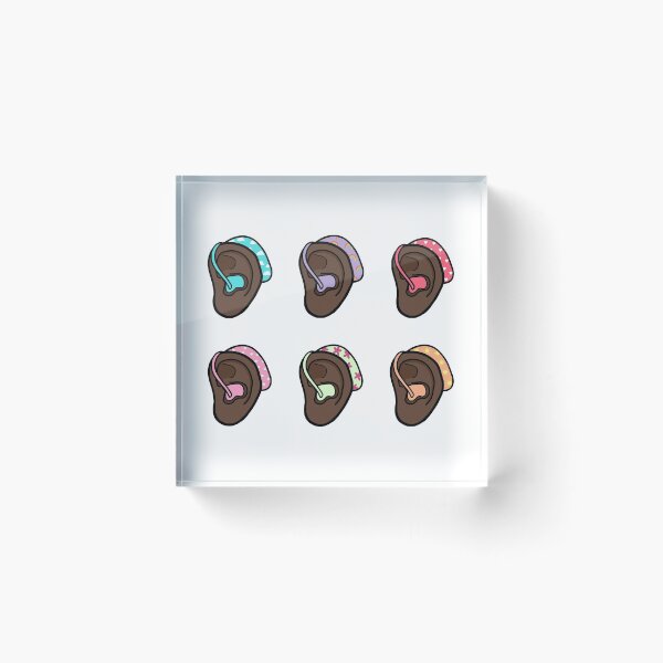 Item preview,  Colourful hearing aid ears designed and sold by MeliCollective.