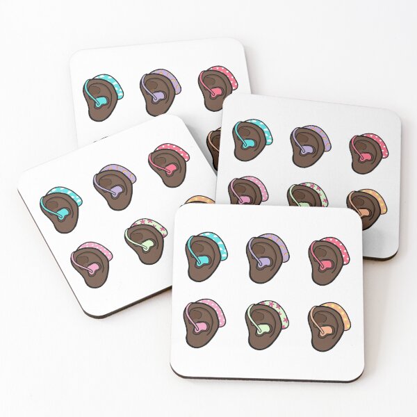Item preview,  Colourful hearing aid ears designed and sold by MeliCollective.