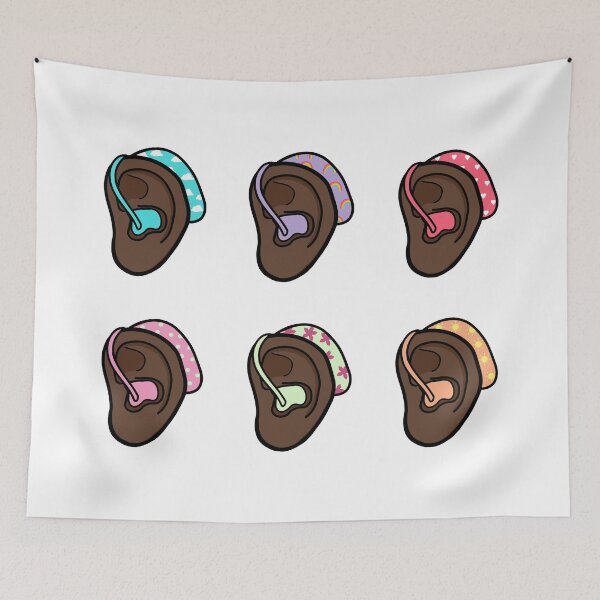 Item preview,  Colourful hearing aid ears designed and sold by MeliCollective.