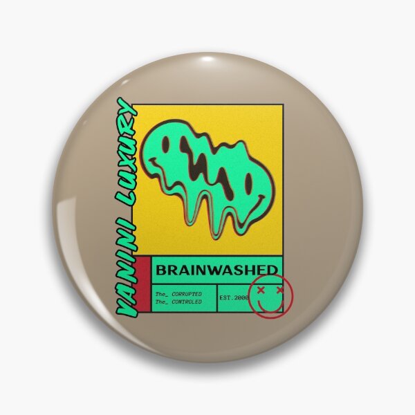 Item preview, VaniniLuxury Psychedelic Brainwashed Distorted Melting Smiley Face designed and sold by Mustard Prophet.