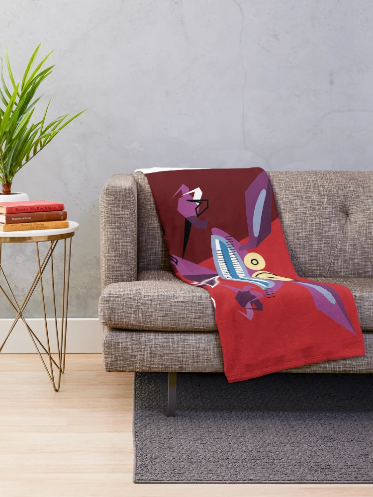 Thumbnail 2 of 6, Throw Blanket, Monster! designed and sold by Raul-Raziel.