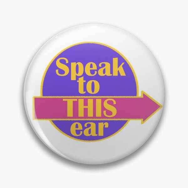 Item preview, Talk in the LEFT ear (the right one is deaf) Purple designed and sold by JackalopeFriday.