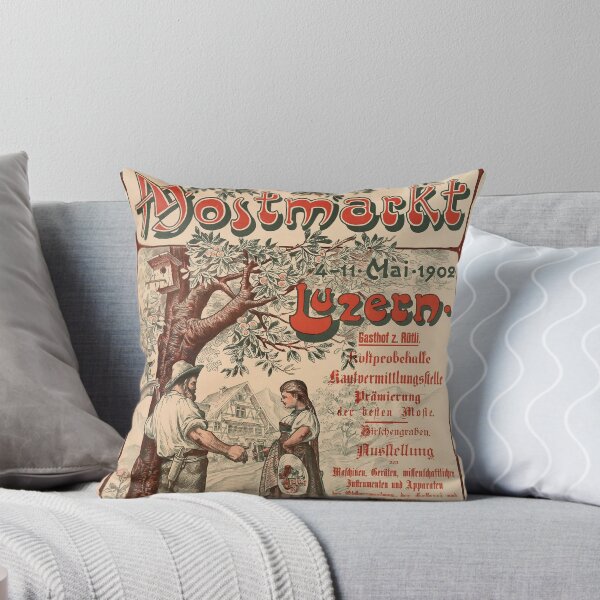 Item preview, retro luzern 2 deutschschweiz mostmarkt designed and sold by CorasPosters.
