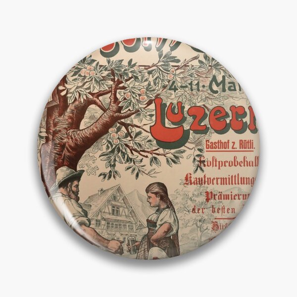 Item preview, retro luzern 2 deutschschweiz mostmarkt designed and sold by CorasPosters.