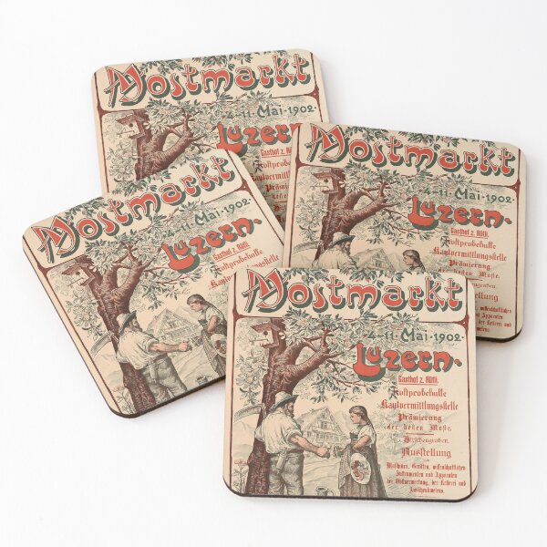 Item preview, retro luzern 2 deutschschweiz mostmarkt designed and sold by CorasPosters.