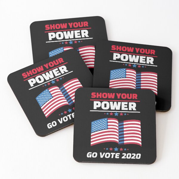 Item preview,  SHOW YOUR POWER - GO VOTE 2020 designed and sold by WordsmithNerd.