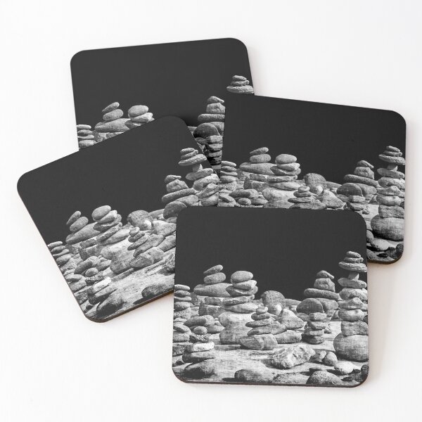 Item preview, Rock Stacks in Black and White designed and sold by Ollivrosa.