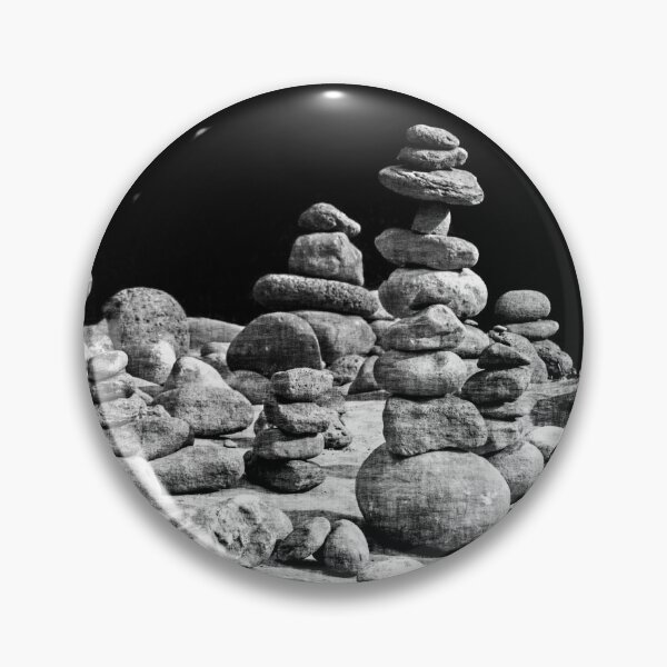 Item preview, Rock Stacks in Black and White designed and sold by Ollivrosa.