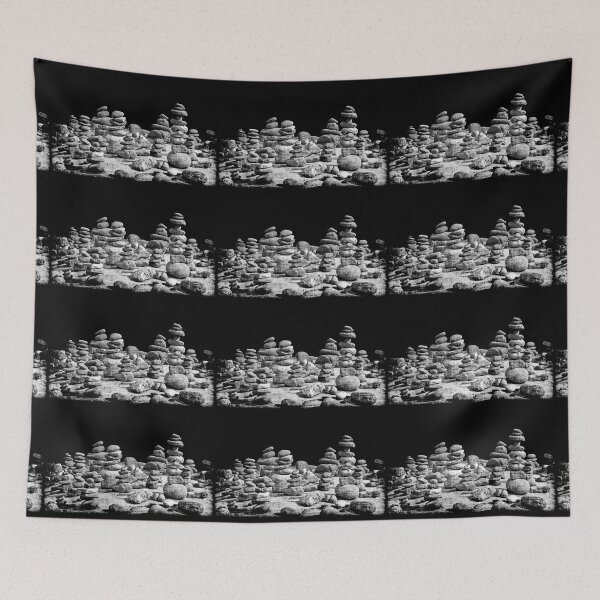 Item preview, Rock Stacks in Black and White designed and sold by Ollivrosa.