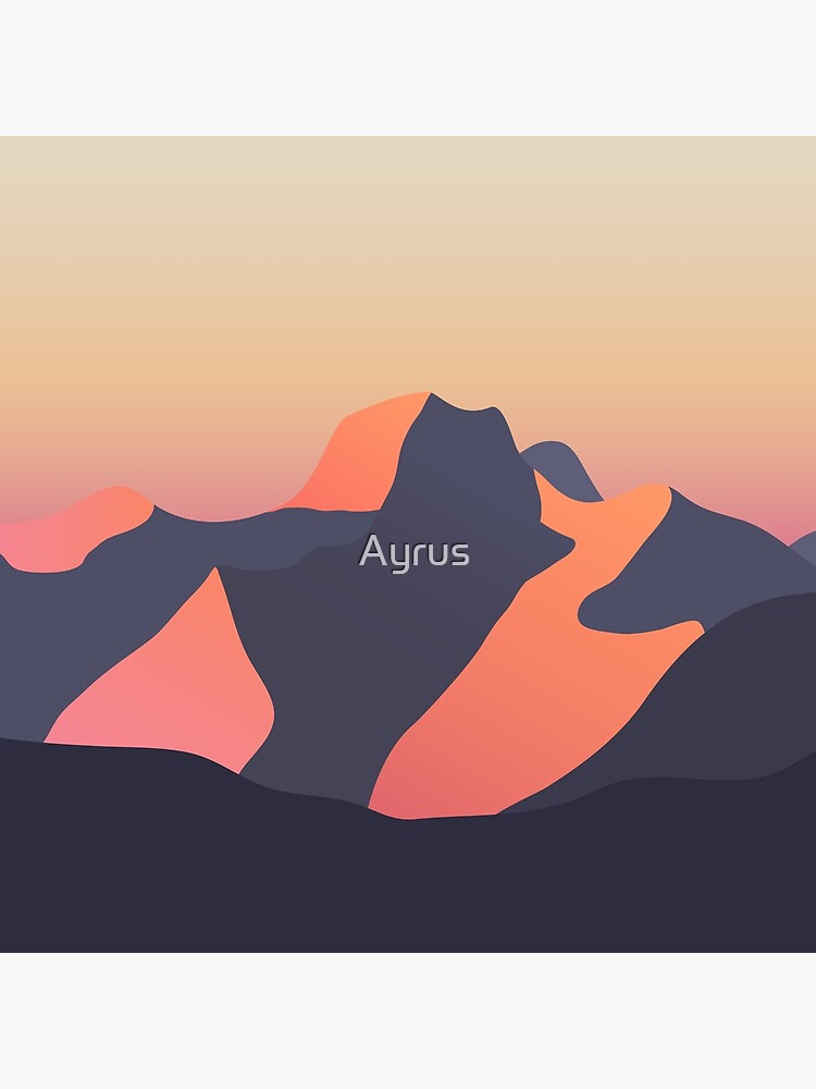 Mountain Sunset by Ayrus
