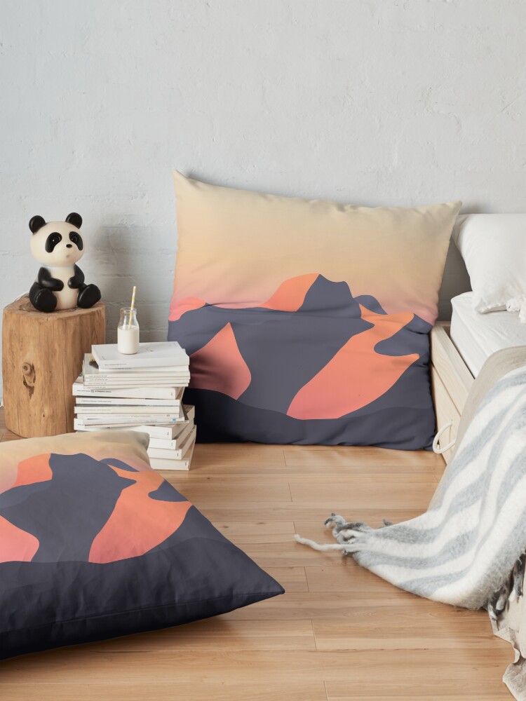 Alternate view of Mountain Sunset Floor Pillow