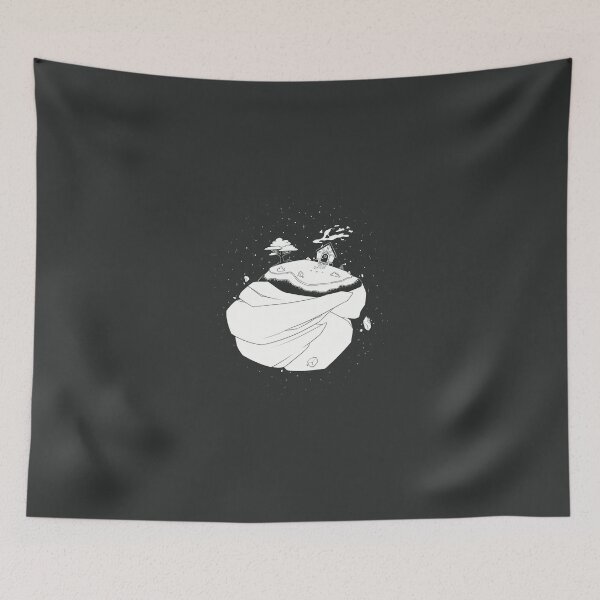 Item preview, Starry Celestial Tattoo Outpost on a Asteroid designed and sold by ArtMunchie.