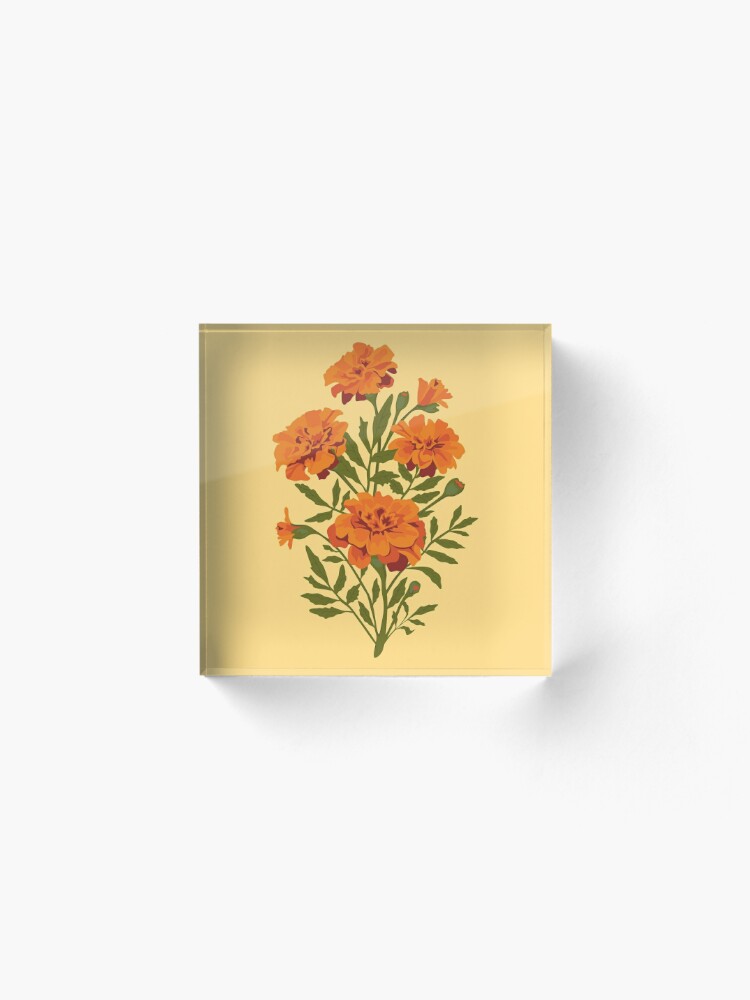 Marigold Flowers Sticker for Sale by lents